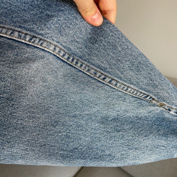 RARE VINTAGE 90's Levi’s Denim Trucker Jacket 75528-4891 Canada Men’s XLT TALL - Picture 9 of 16